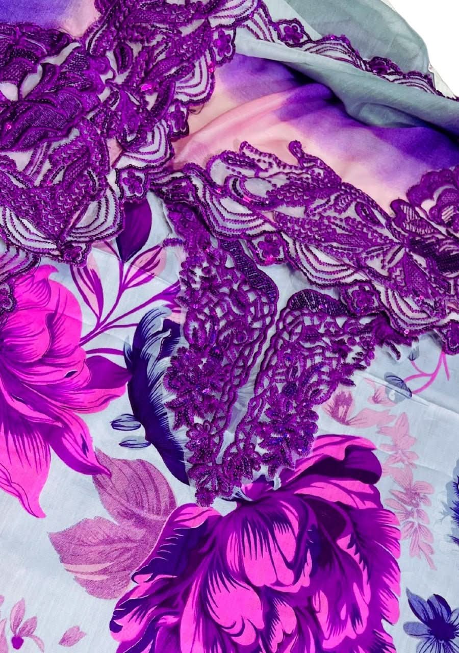 Iznik Digital Printed Lawn 3 Pcs - Memon Clothes