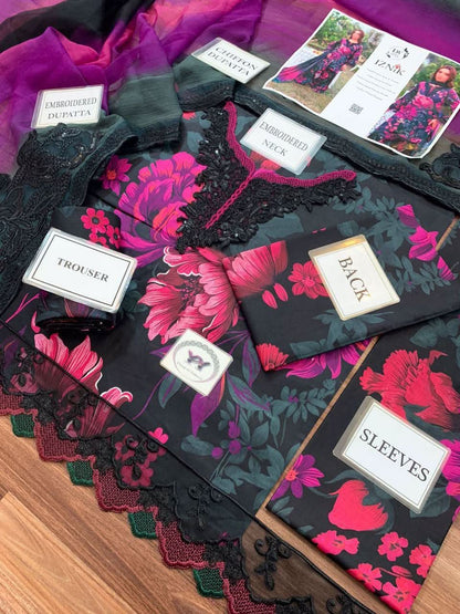 Iznik Digital Printed Lawn - Memon Clothes