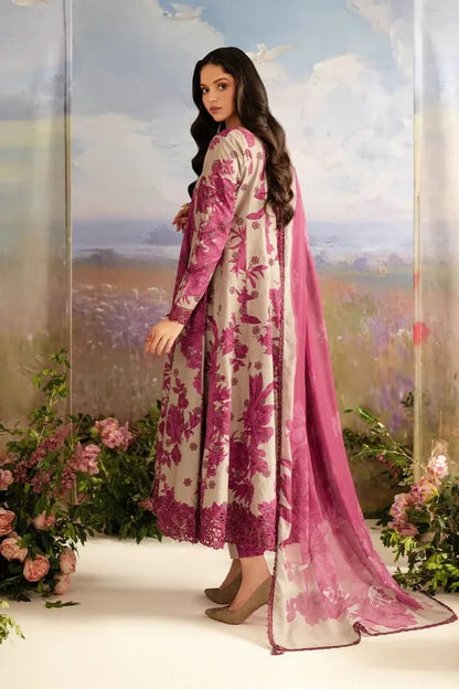 Iznik Embroidered Lawn 3Pcs Suit - Memon Clothes