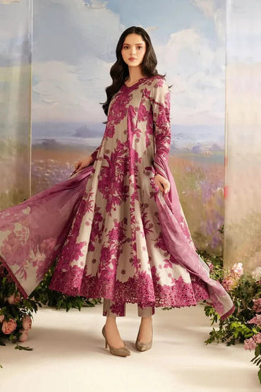 Iznik Embroidered Lawn 3Pcs Suit - Memon Clothes