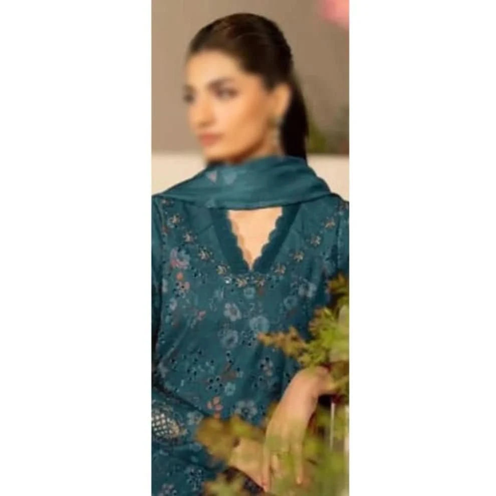 IZnik – Zinc Printed Lawn Unstitched 3 Pcs - Memon Clothes