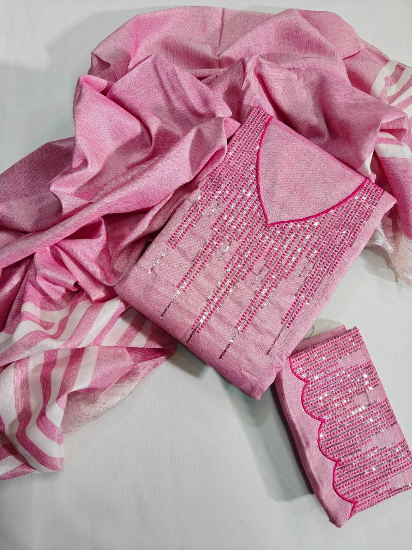 Khaddar Embroidered Suit Unstitched 3PC - Memon Clothes