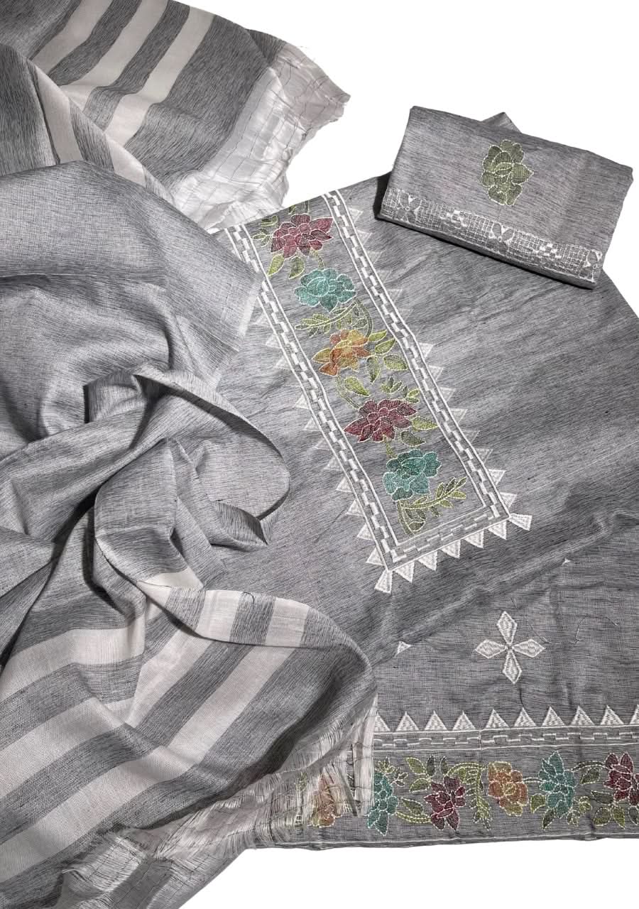 Khaddhar Embroidered Luxury Unstitched - Memon Clothes