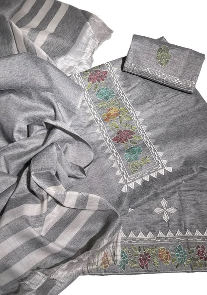 Khaddhar Embroidered Luxury Unstitched - Memon Clothes