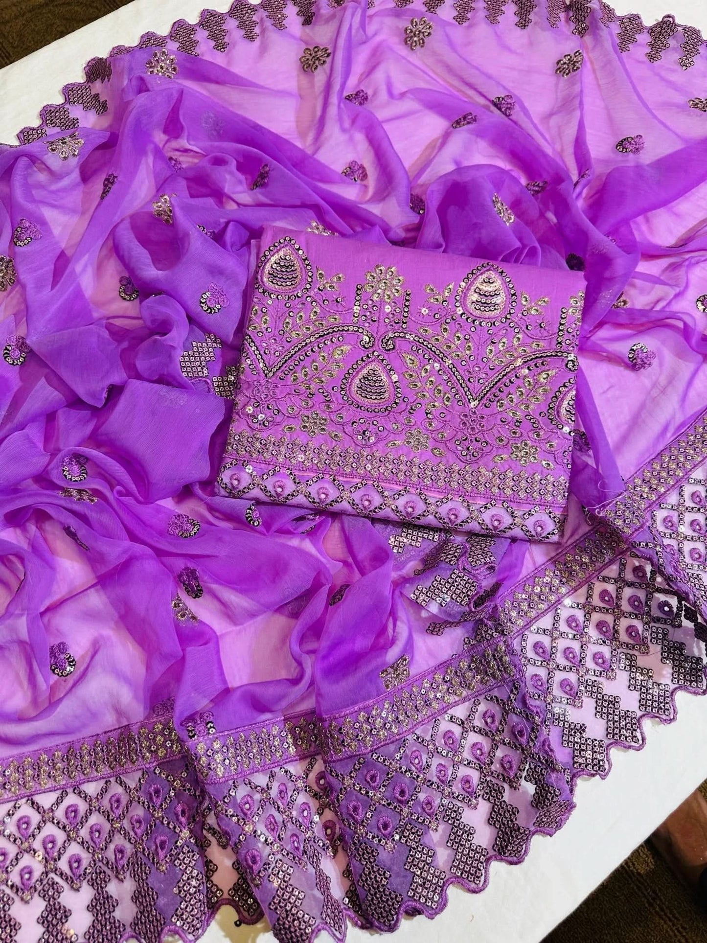 LIFAN Unstitched Embroidered Cotton - Memon Clothes