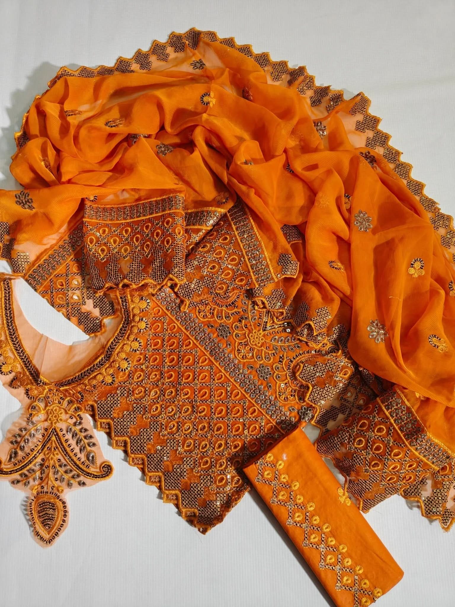 LIFAN Unstitched Embroidered Cotton - Memon Clothes