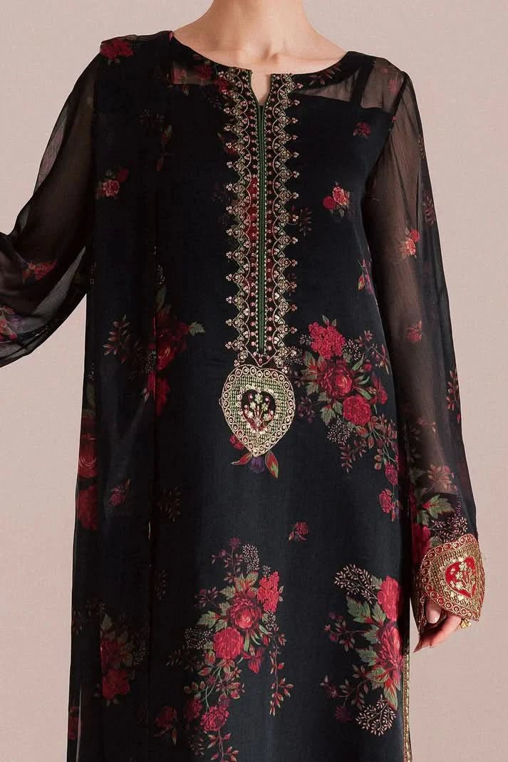 Nanaya Printed Embroidered Lawn 3PC