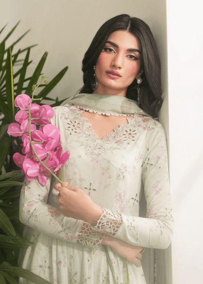 Luxury Iznik Printed Embroidered 3PC - Memon Clothes