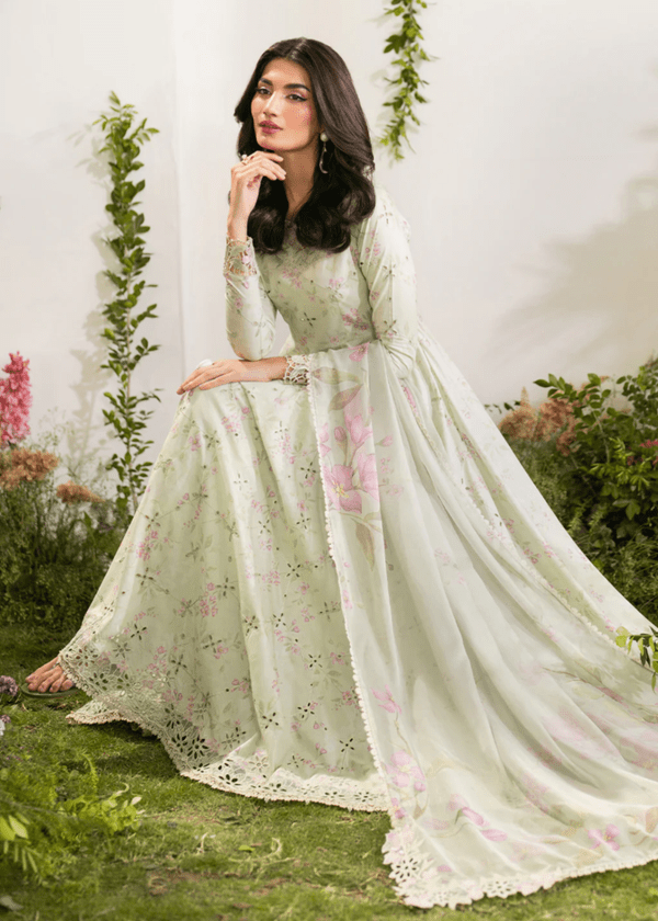 Luxury Iznik Printed Embroidered 3PC - Memon Clothes