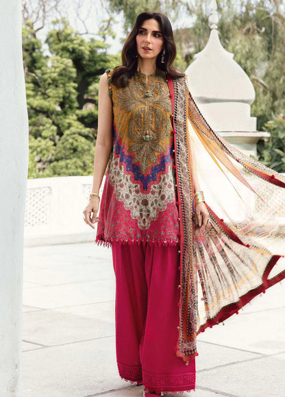 Maria B Embroidered Printed Lawn 3PC Unstitched