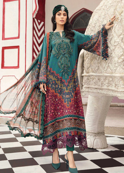 Maria B Embroidered Printed Lawn 3PC Unstitched