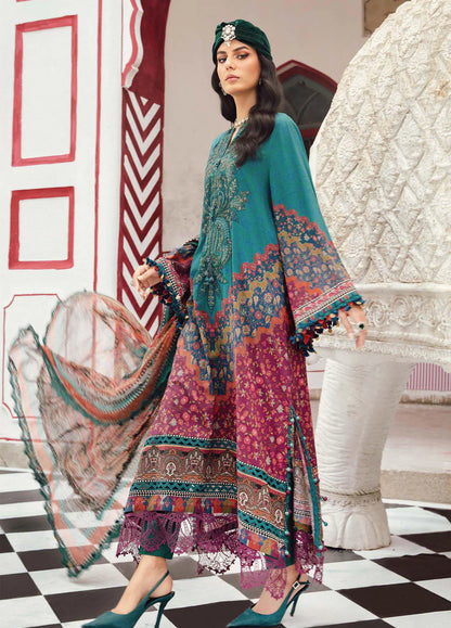 Maria B Embroidered Printed Lawn 3PC Unstitched