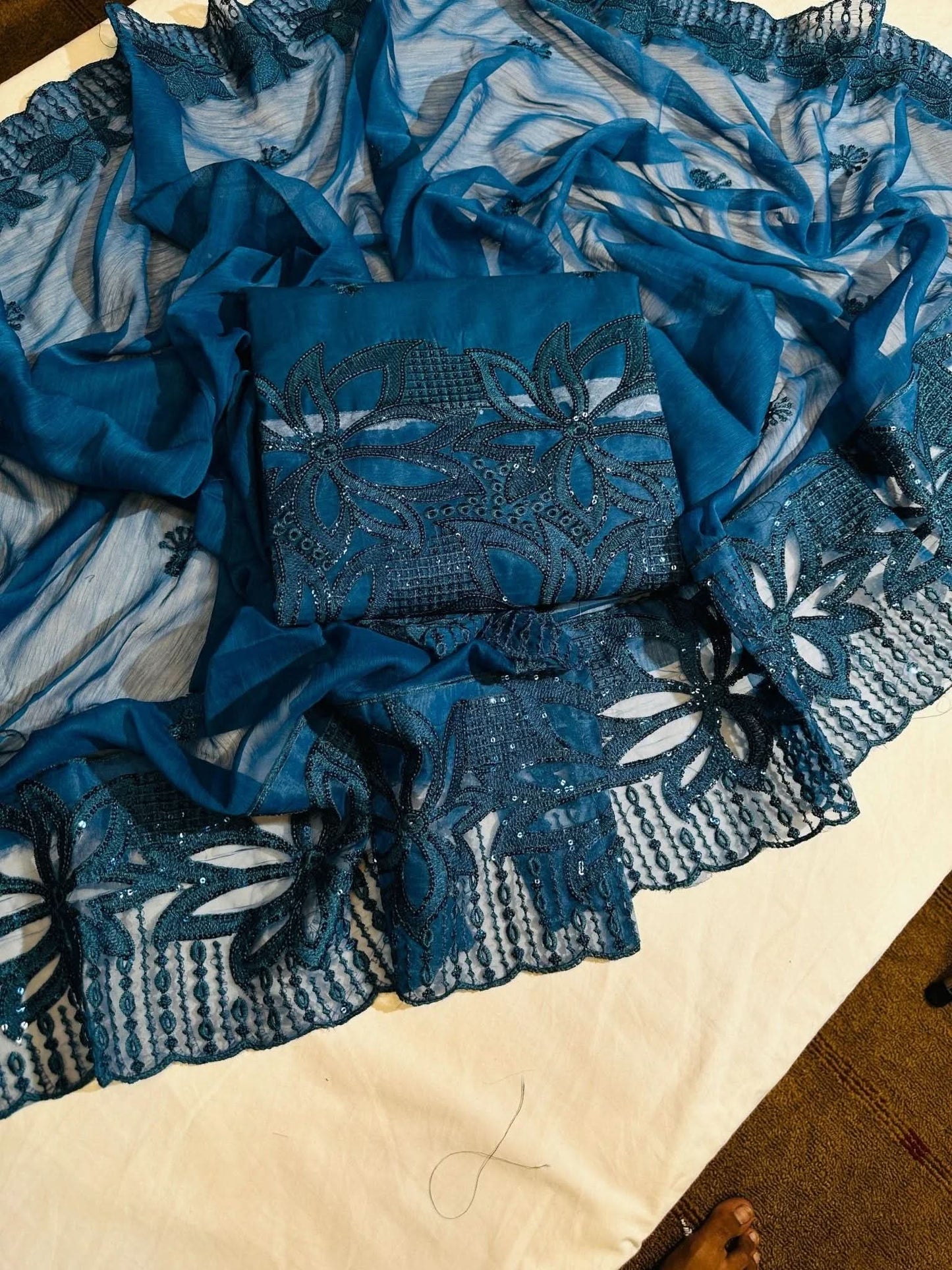 MARIA B Luxury Embroidered Cotton Suit - Memon Clothes