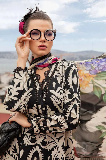 Maria.B MPrints Unstitched Printed 3 Peice Suit - Memon Clothes