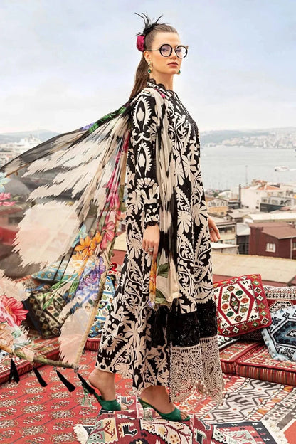Maria.B MPrints Unstitched Printed 3 Peice Suit - Memon Clothes