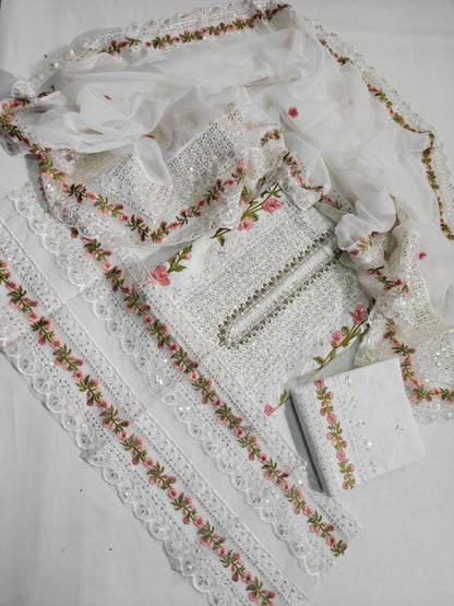 Ramsha Emroidered Lawn 3 Pcs - Memon Clothes