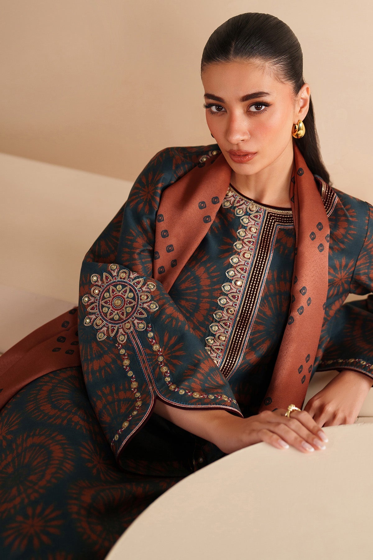 Jazmin Printed Embroidered Lawn 3PC Unstitched