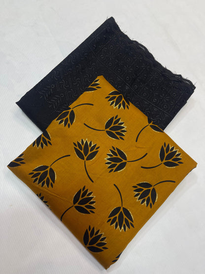 Printed Shirt With ChikanKari Trouser 2PC