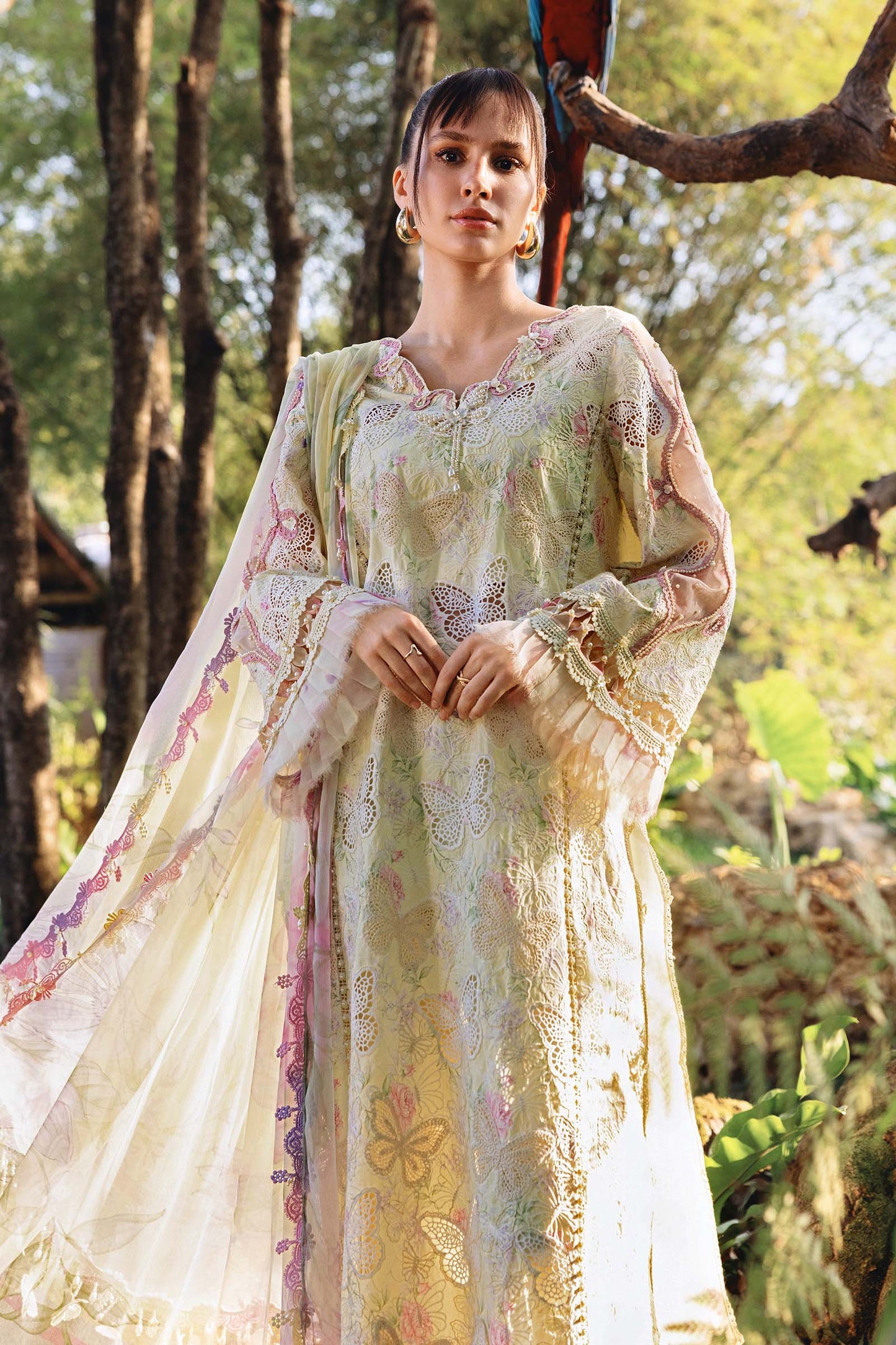 Maria B Printed Embroidered Lawn 3PC Unstitched