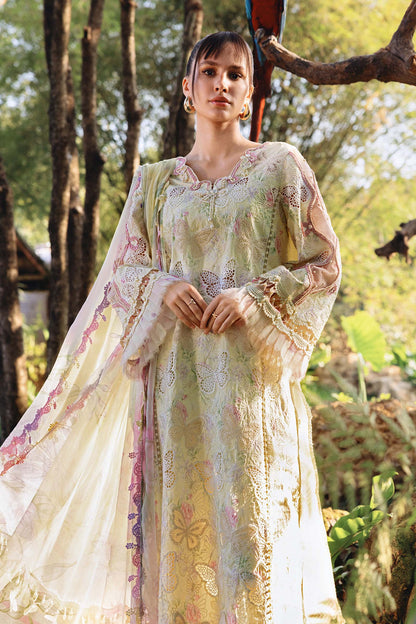 Maria B Printed Embroidered Lawn 3PC Unstitched