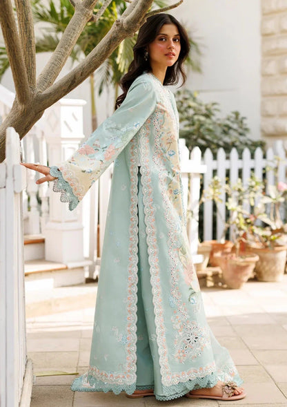 Afrozeh Printed Embroidered Lawn 3PC Unstitched