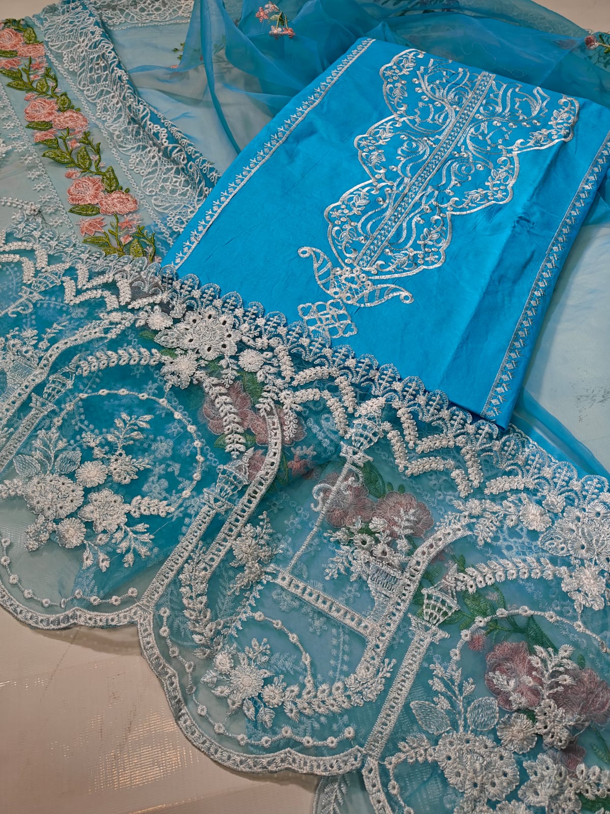 Luxury Branded Embroidered 3PC Suit