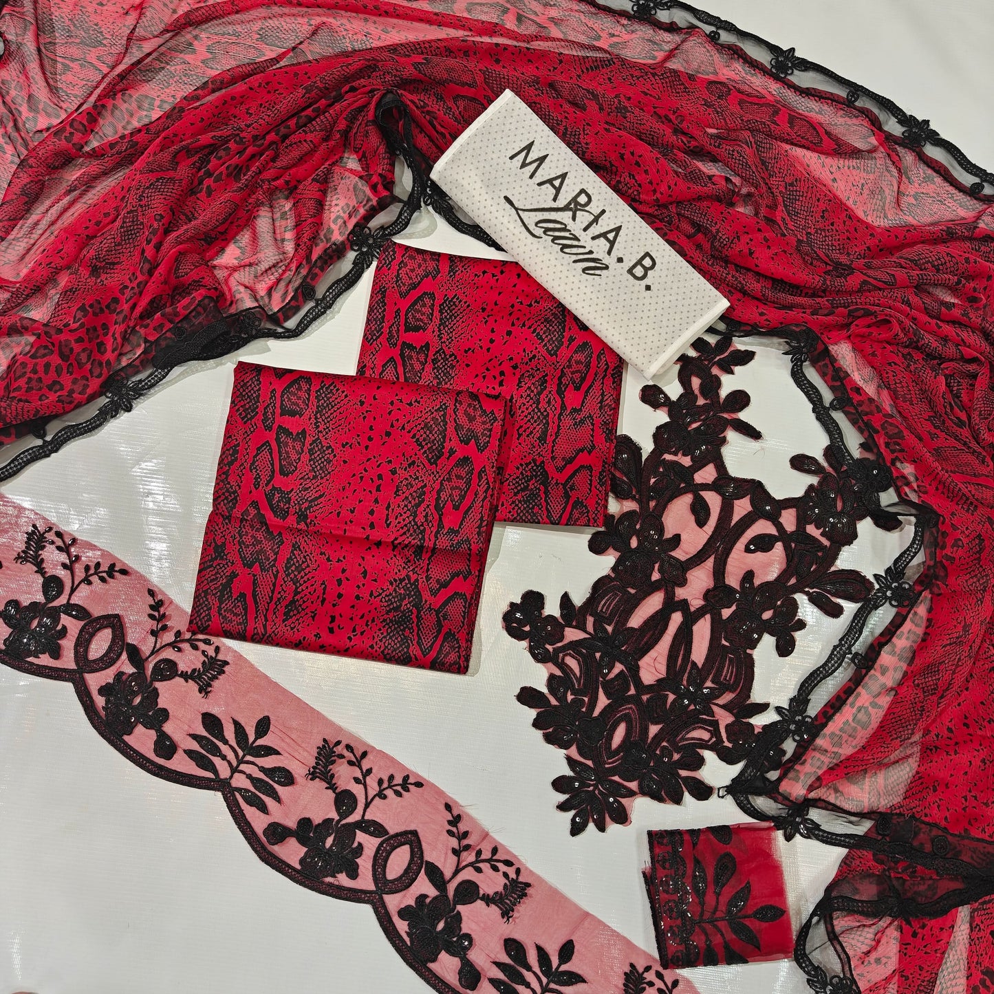 Maria Printed Embroidery 3Pc