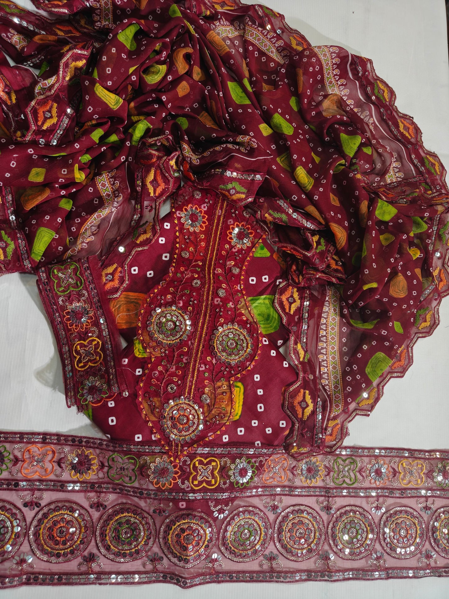 Baroque Printed Embroidered Lawn 3PC Unstitched