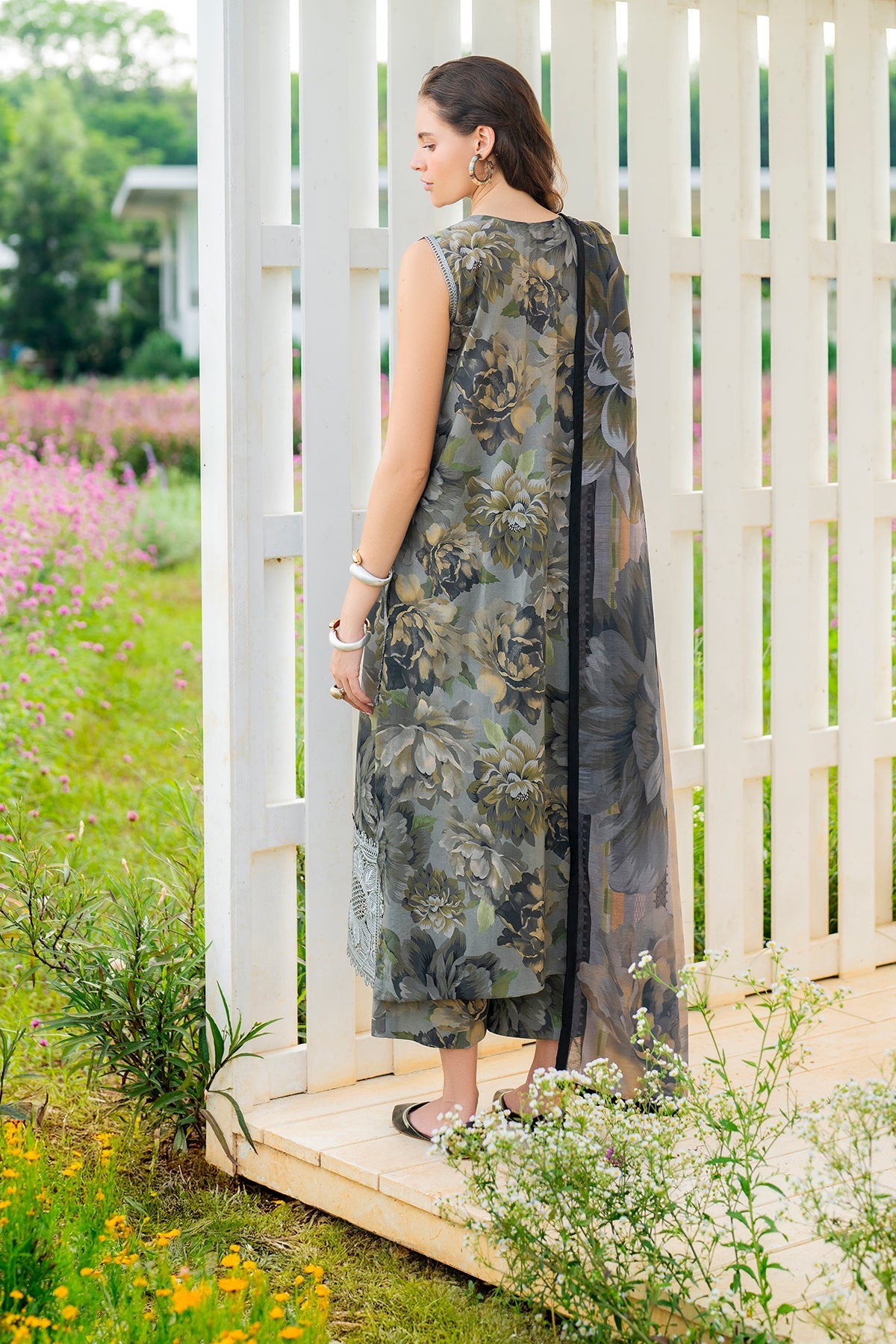 Baroque Printed Embroidered Lawn 3PC Unstitched