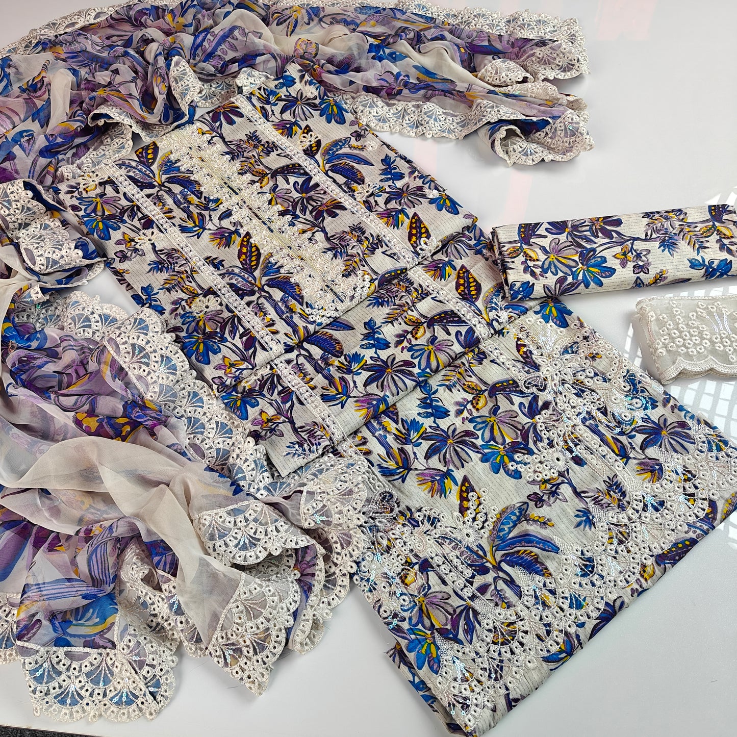 Crimson Printed Embroidered Lawn 3PC Unstitched