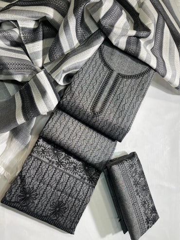 Luxury Khaddar Embroidered 3PC