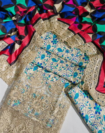 Al Karam Bana Dora Linen 3PC