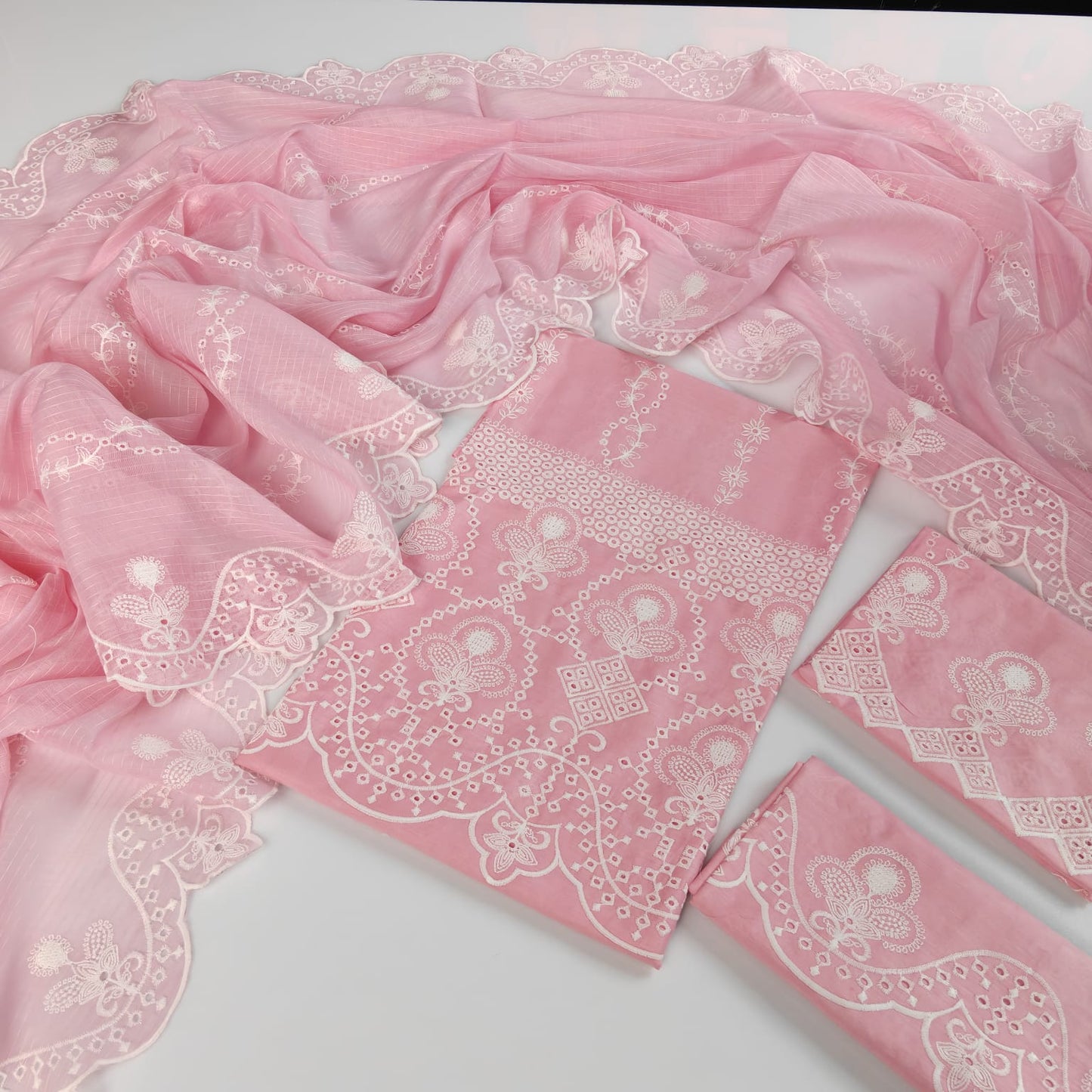 Party Wear Heavy Embroidered 3PC Unstitched (Copy) (Copy)