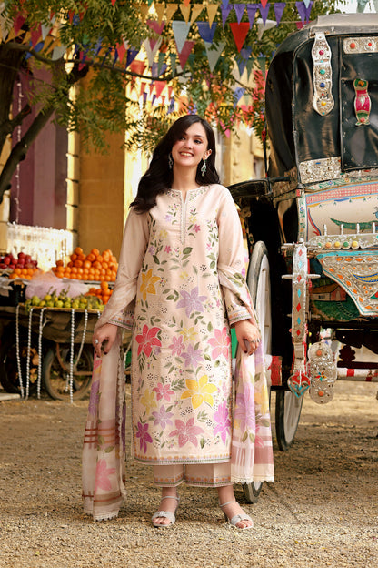Aneela's Printed Embroidered Lawn 3PC Unstitched