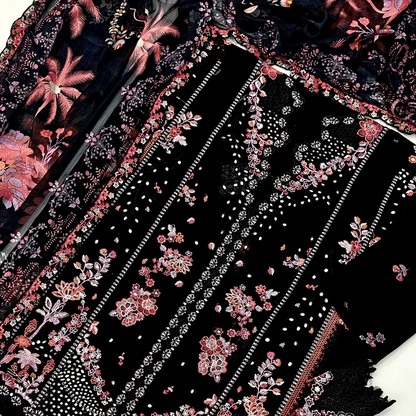 Party Wear Heavy Embroidered 3PC Unstitched