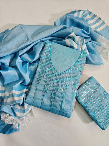 Khaddar Embroidered Suit Unstitched 3PC