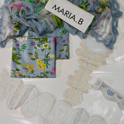 Maria B Printes Embroidered Lawn