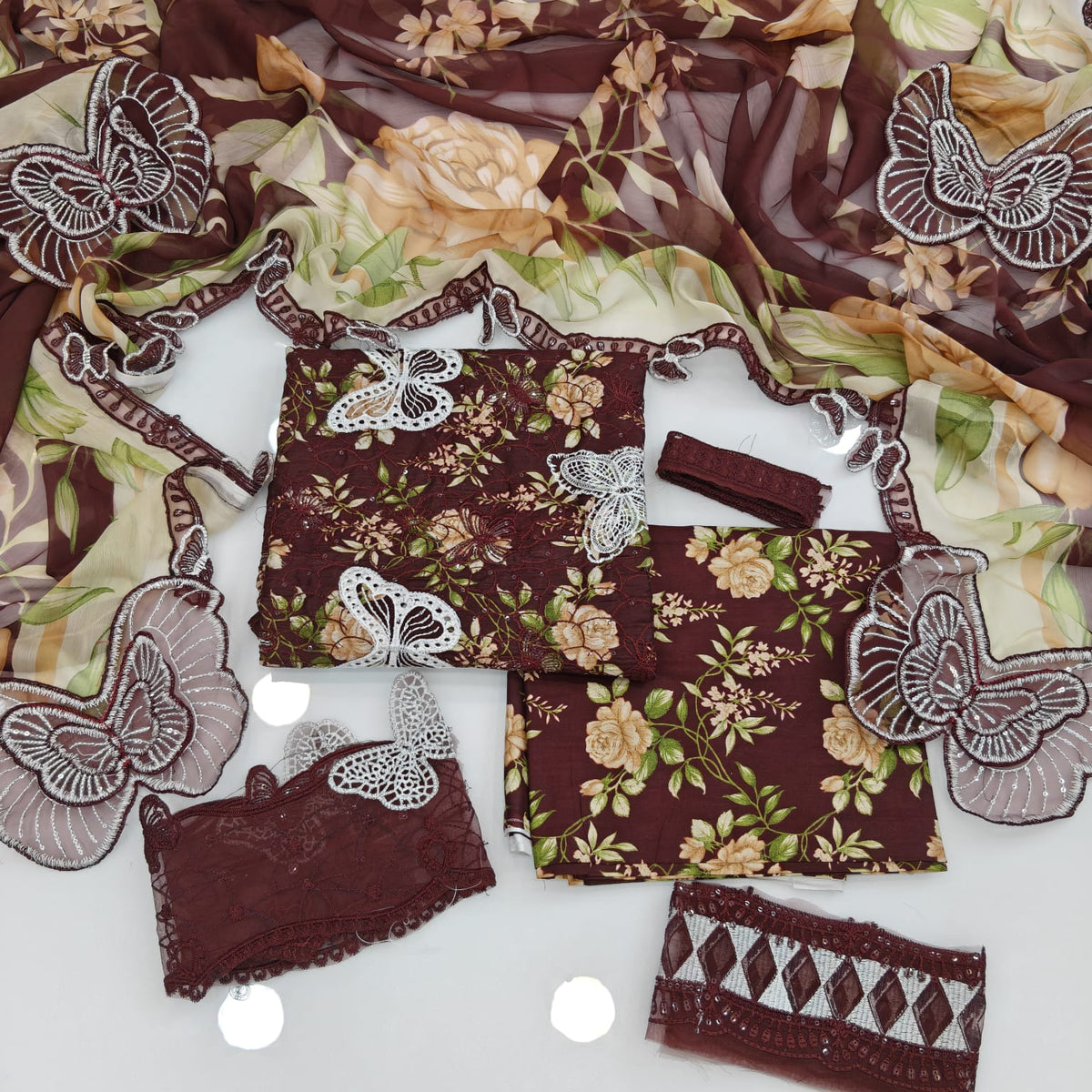Printed Embroidered Lawn 3PC Unstitched