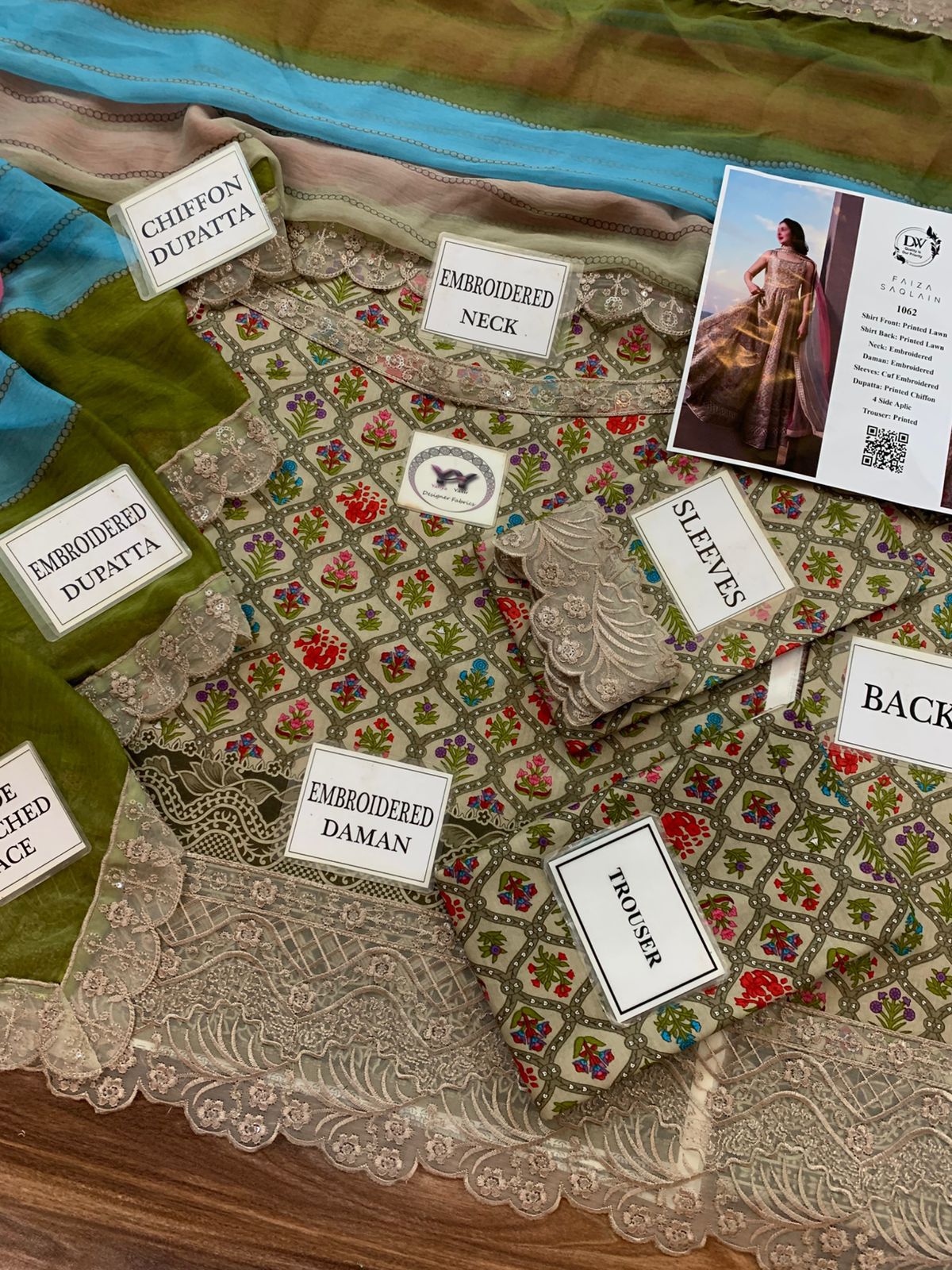 Luxury Printed Embroidered Lawn 3PC Unstitched | Skin