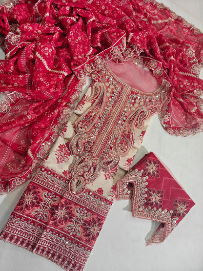 Maria B Printed Embroidered 3PC