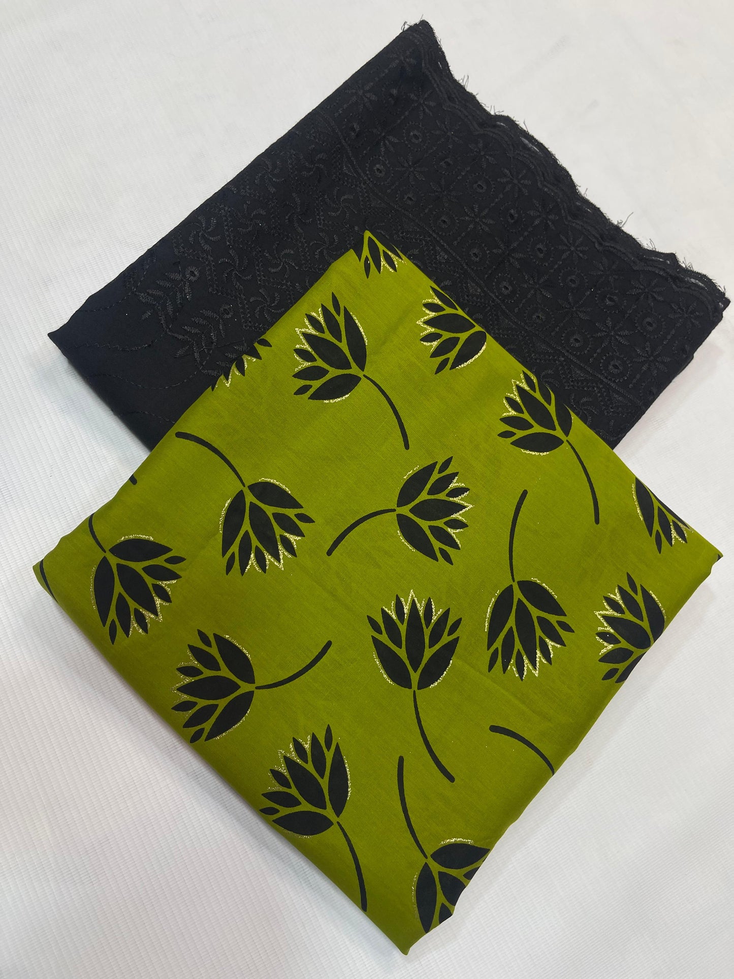 Printed Shirt With ChikanKari Trouser 2PC