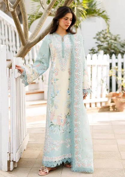 Afrozeh Printed Embroidered Lawn 3PC Unstitched