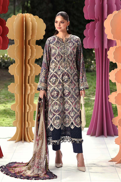Maria B Printed Embroidered Lawn 3PC Unstitched