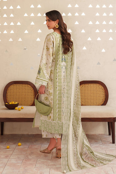 Baroque Printed Embroidered Lawn 3PC Unstitched