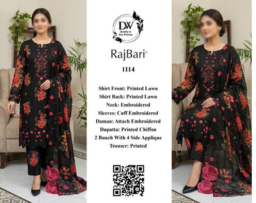 Iznik Printed Embroidered Lawn 3PC Unstitched