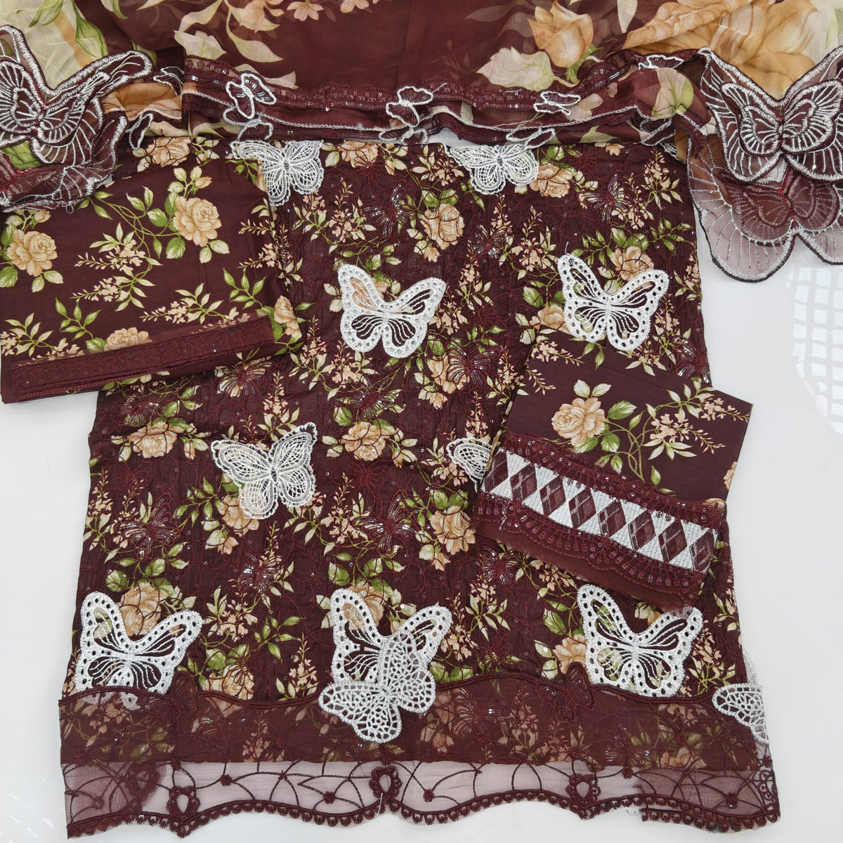 Printed Embroidered Lawn 3PC Unstitched