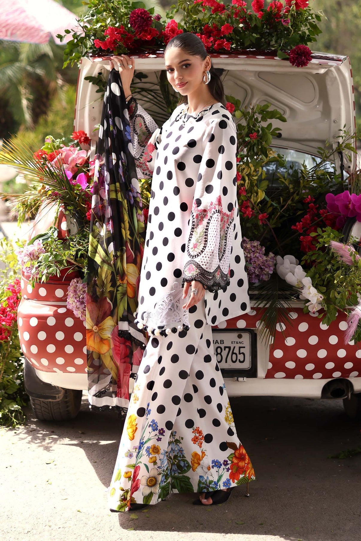 Maria B Printed Embroidered Lawn 3PC Unstitched