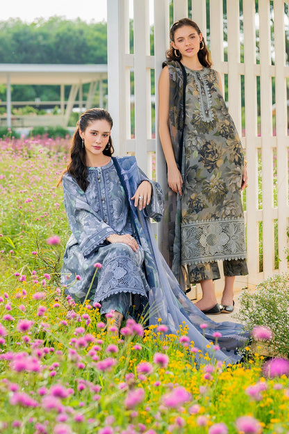 Baroque Printed Embroidered Lawn 3PC Unstitched