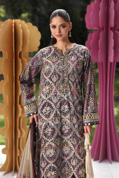 Maria B Printed Embroidered Lawn 3PC Unstitched