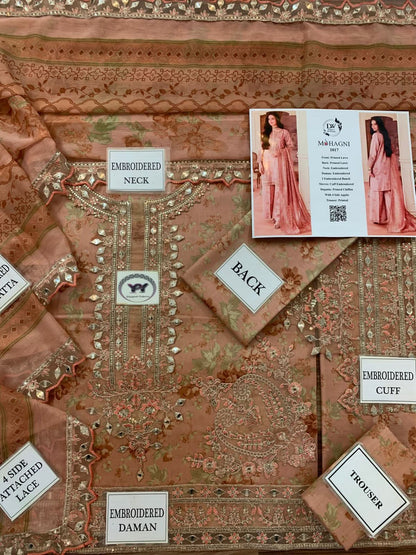 Mohagni Embroidered Printed Lawn